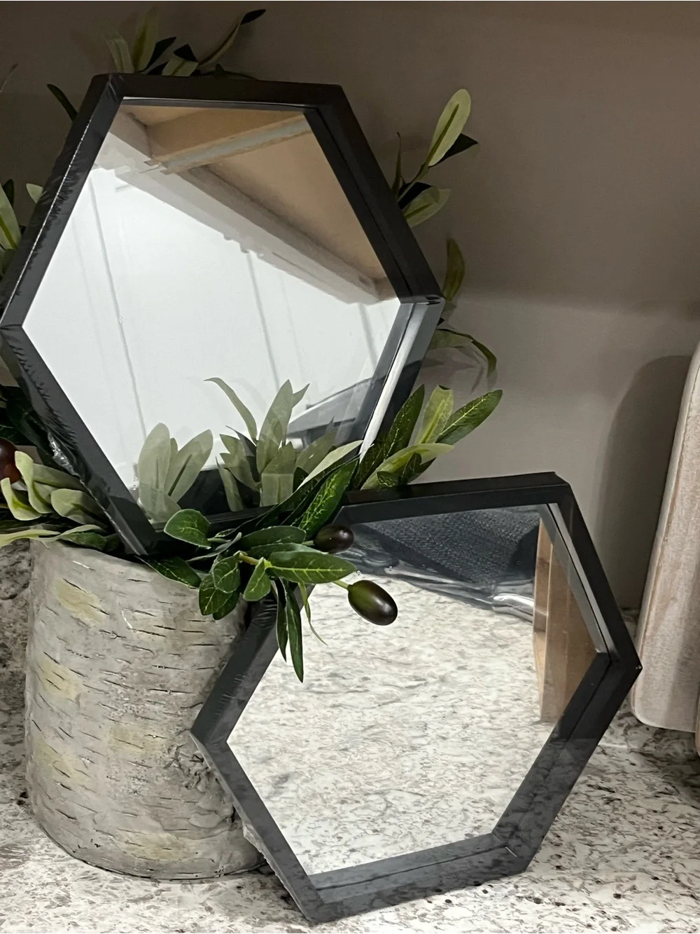 Hexagon Mirror Set (Black) 🪞🆕🪞